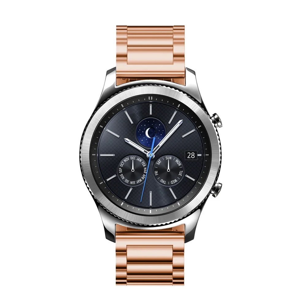 Ремешок для часов S2 S3 из нержавеющей стали ремешок смарт-часов Samsung Gear с Linker