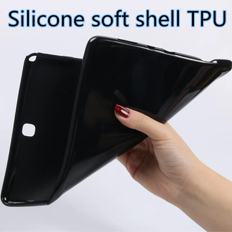 Silicone soft TPU Чехол для huawei MediaPad T1 8,0 S8-701U S8-701W T1-821W T1-823L 8," Tablet крышка Подставка Кожаный Защитный чехол для задней панели - Цвет: Silicone soft TPU