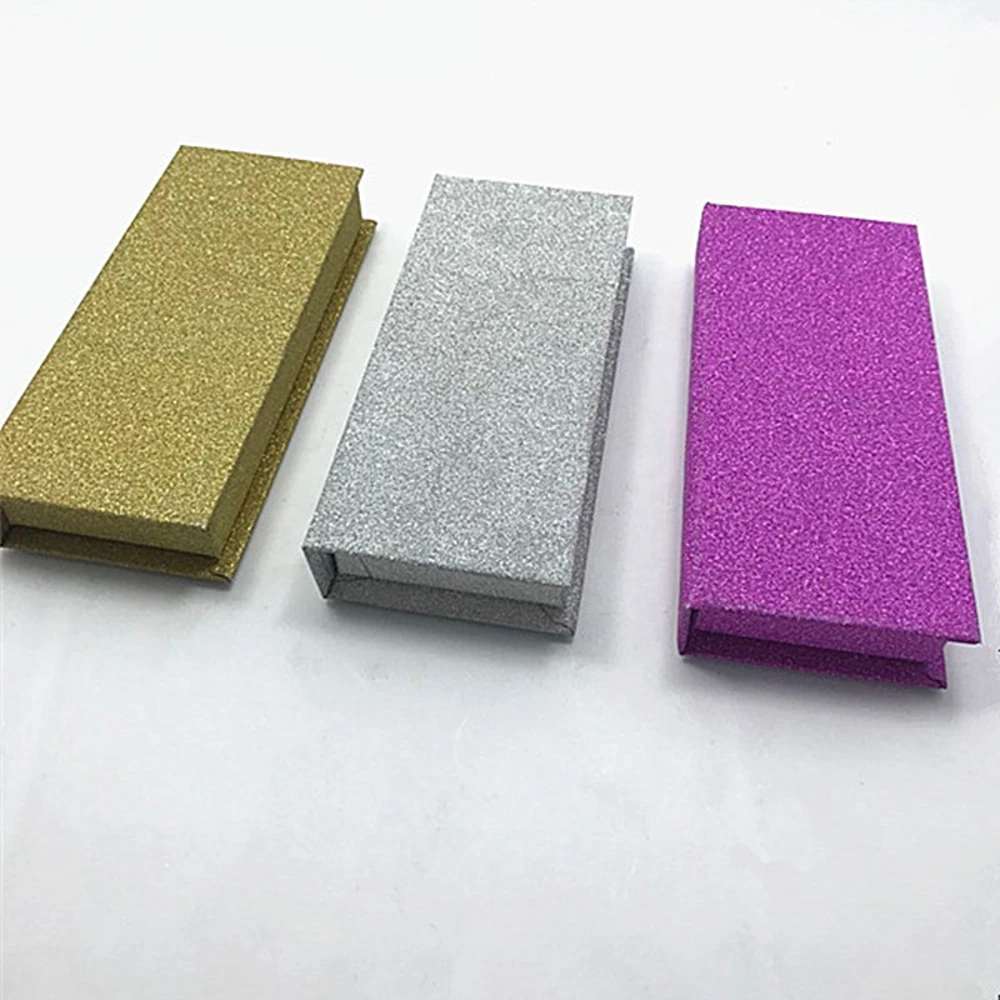 100 шт. коробка для упаковки искусственных ресниц с блестками индивидуальный