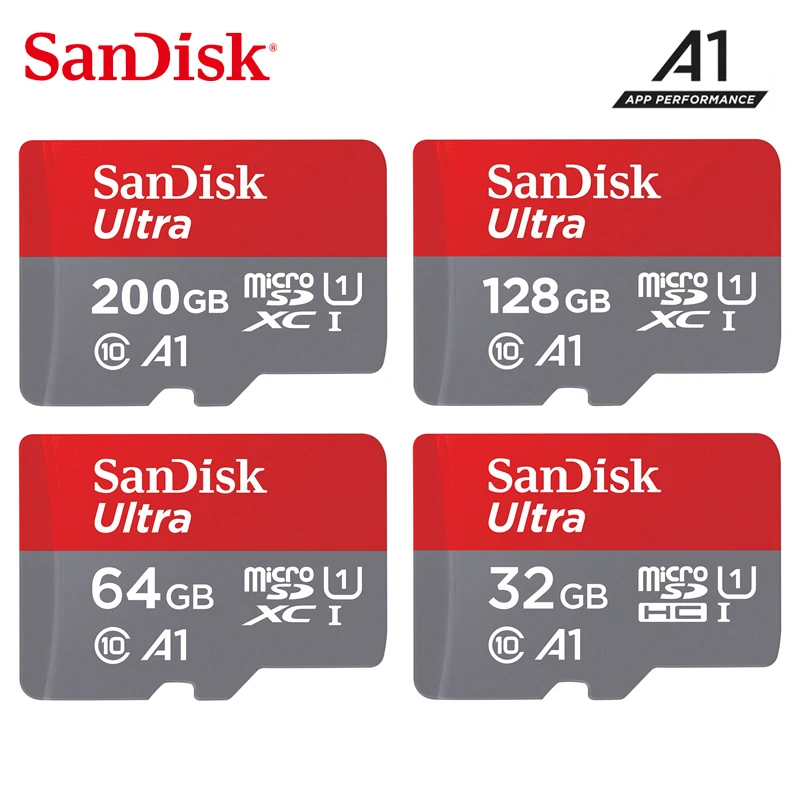 Оригинальный Sandisk микро SD карты 16 ГБ 32 64 200 картао де memoria карт Micro 128 Class 10 до 90 МБ/с.