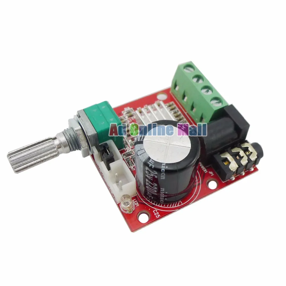 10 шт./лот 12 В Mini Hi Fi PAM8610 плата аудио стереоусилителя 2X10W двухканальный D класс|audio