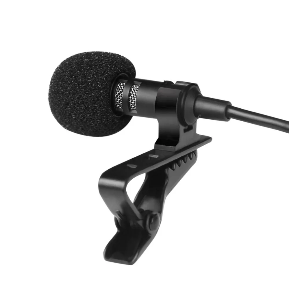 Петличный мини-микрофон с креплением разъем 3 5 мм проводной конденсаторный