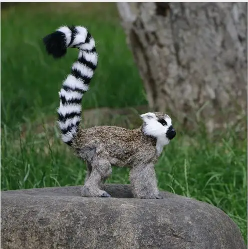 WYZHY моделирование lemur животных мех ремесла Домашнее украшение сцена макет модель