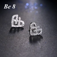 be8 brand unique design cubic zirconia christmas stud earring for women fashion jewelry brincos mujer party gift oorbellen e 192