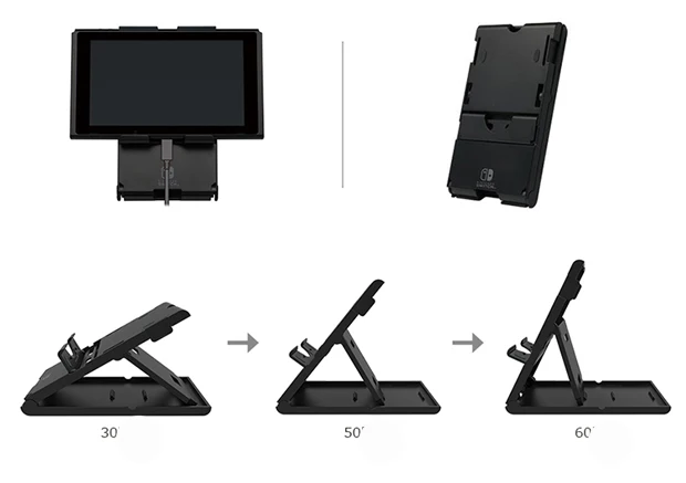 NS Switch консольная стойка Splatoon2 Регулируемая Складная ABS компактный кронштейн стойка для приставки держатель для nintendo консолью коммутатора Марио