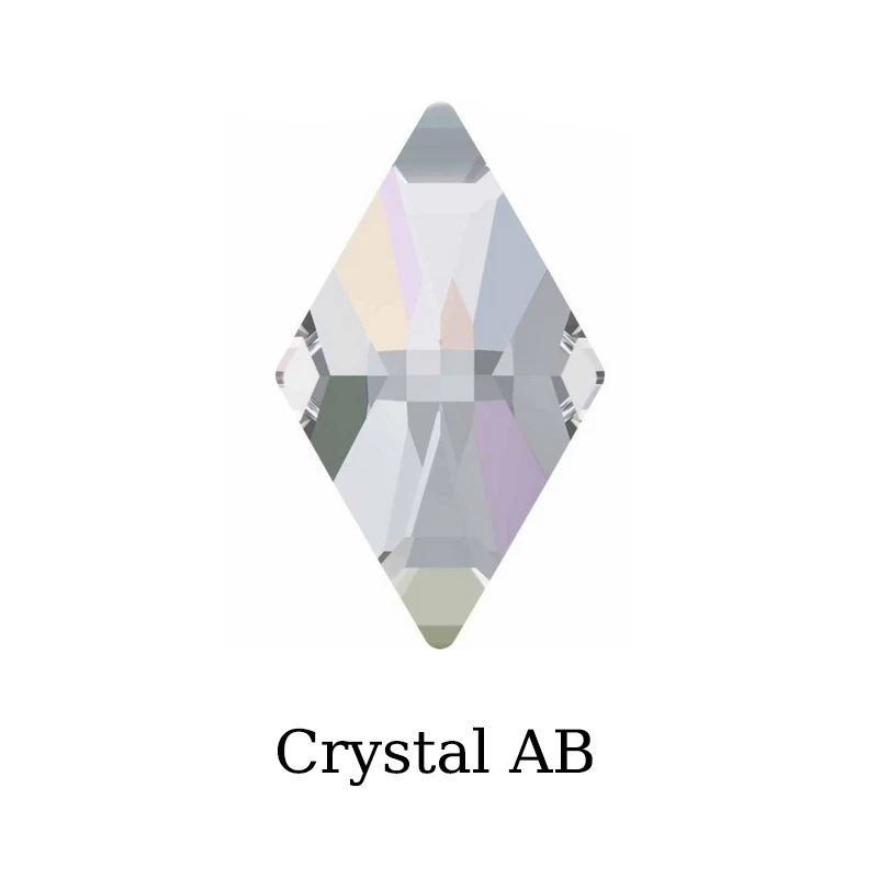 clear AB ЦЯО 6*10 мм не горячей фиксации с плоской задней стороны Хрустальные стеклянные стразы для ногтей ромбовидные формы стразы для одежды Стразы - Цвет: clear AB