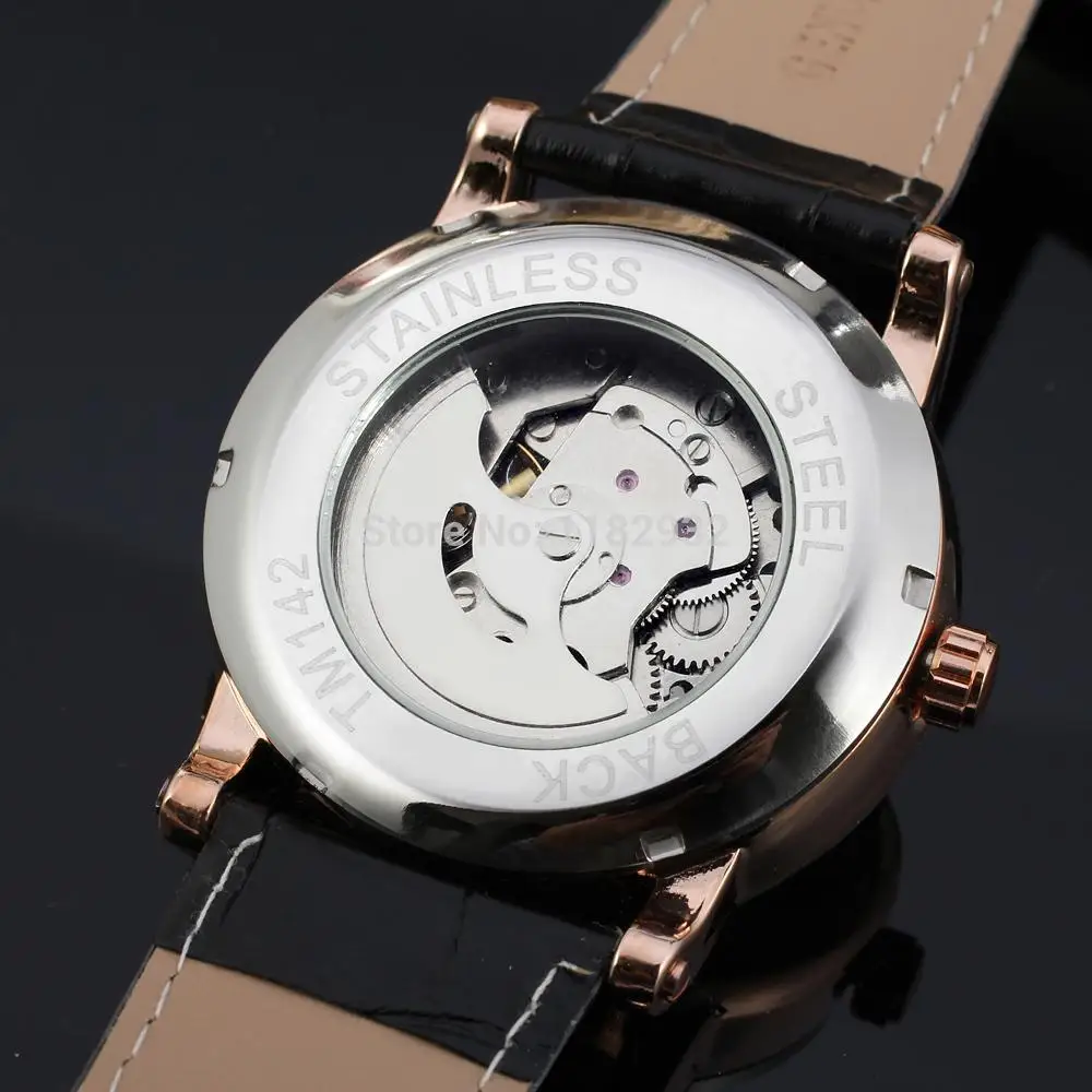 Мужские наручные часы FSG8051M3R3 автоматические цвета розового золота с кожаным