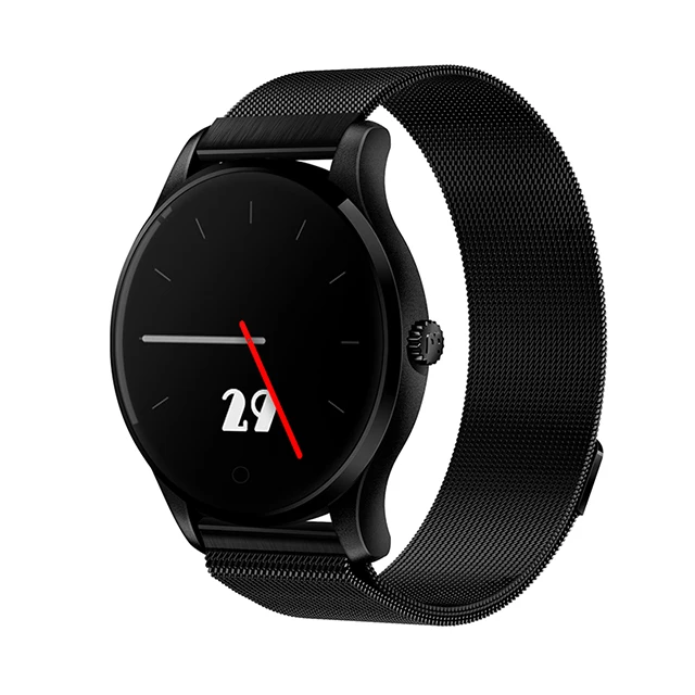 Смарт-часы Pewant K88 для мужчин с пульсометром, водонепроницаемые, Bluetooth, подключение, умные часы, монитор сна для Xiaomi, Apple, Android - Цвет: black steel strap