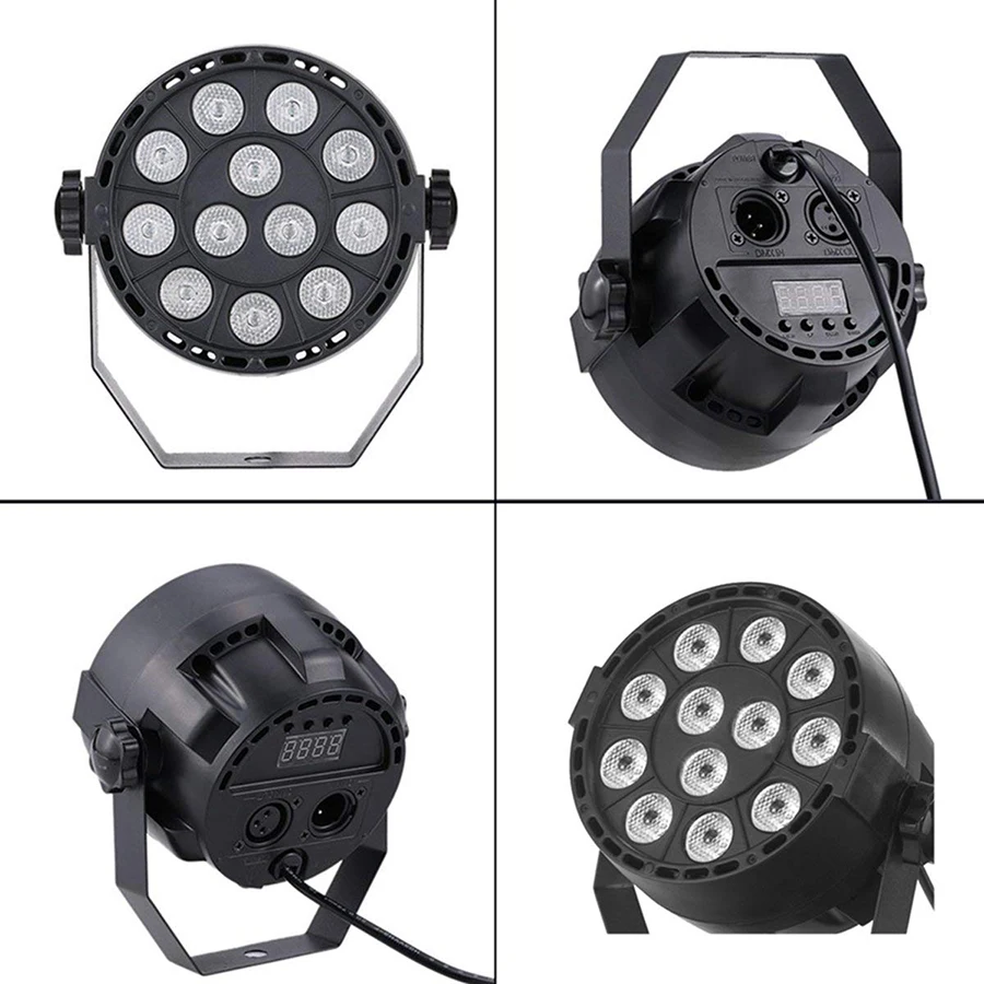 Авто звук активный 36 Вт УФ 12 LED сценические огни DMX512 мастер раб Ультрафиолетовый