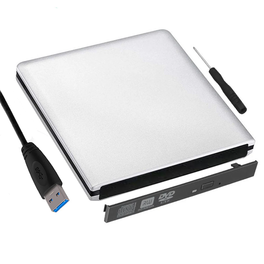 Алюминиевый сплав 9 5 мм USB 3 0 внешний корпус для оптического привода SATA CD/DVD Windows Mac