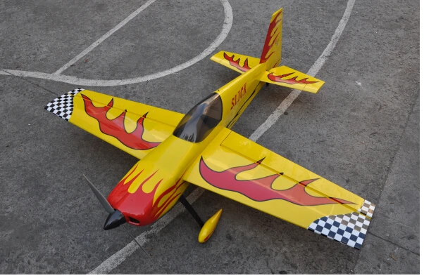 Гладкие 70 &quotEP Электрический самолет rc 3D Пилотажная плоскости пробкового дерева