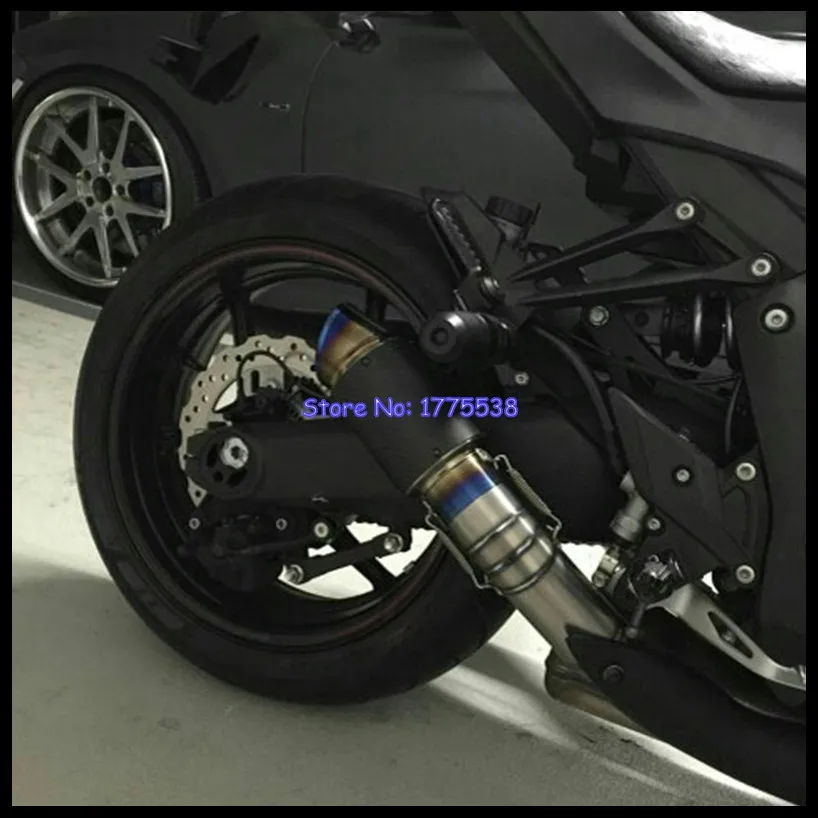 

Motorbike GP Exhaust Pipe Muffler Z1000 2010-2018 Titanium Alloy Motorcycle Muffler Exhaust Escape Link Pipe for Z1000 10-18