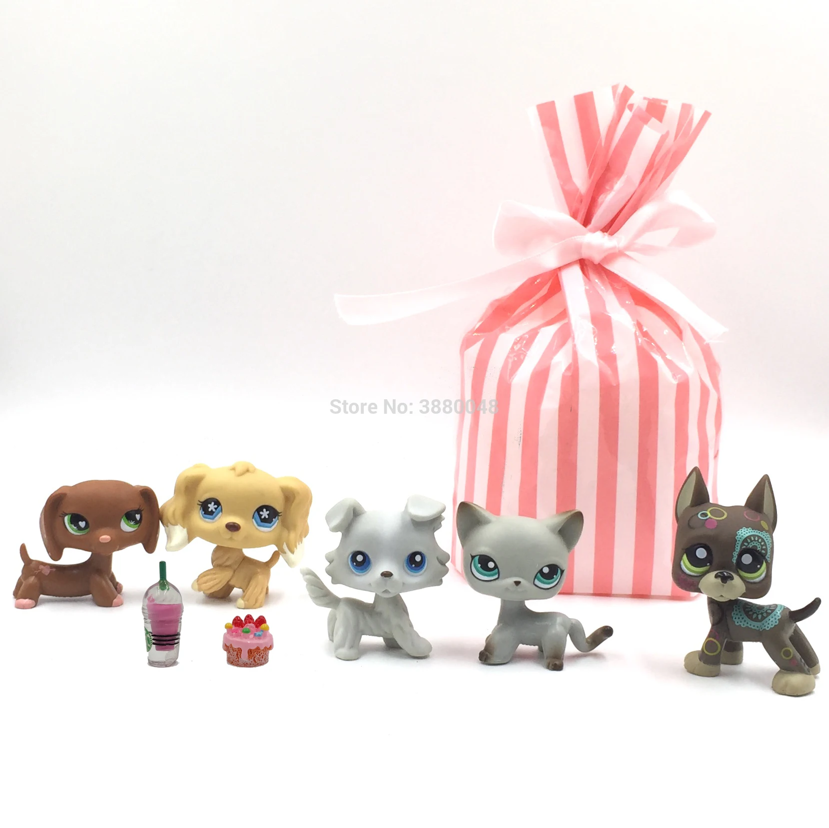 5 шт./пакет настоящий магазин домашних животных милые игрушки маленькая кошка