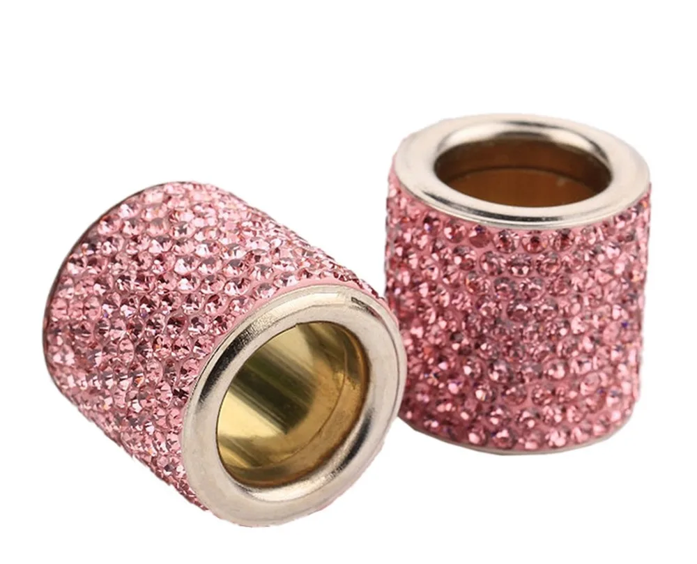 1 пара кристальных воротников на подголовник автомобиля с украшением в виде