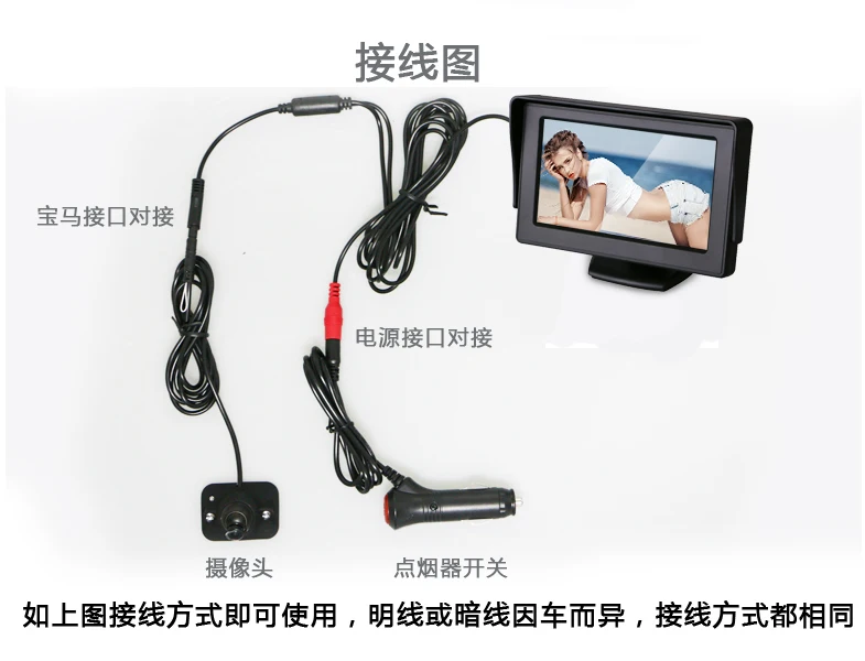 Право слепых области камеры сигарет Powered HD камера автомобиля для правой и левой
