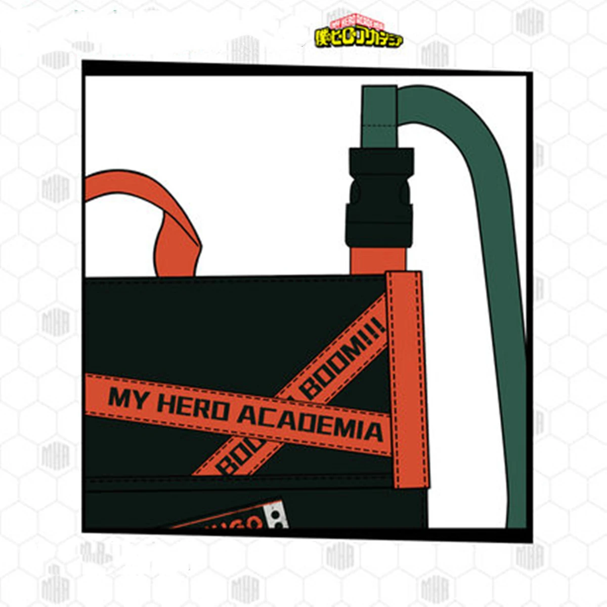 Diffuse Trace My Hero Academy Anime Bakugo Katsuki Single-shoulder Bag PU Transparent Bag