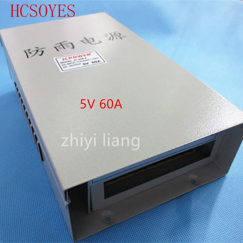 Источник питания для светодиодной ленты ws2812b ws2801 apa102 lpd8806 5 В 60 А 300 Вт 1 шт.|5v 60a