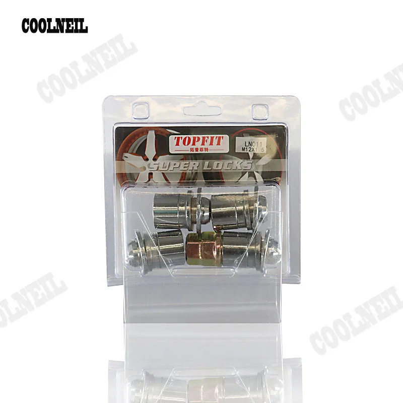Аксессуары JDM колеса стопорные гайки M12X1.5 4 шт блокировки + 1 ключ для Toyata Honda Hyundai KIA