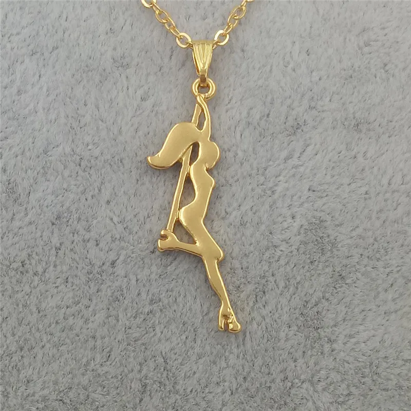 Прямая поставка полюс ожерелье Танцовщица полоса танцор силуэт подарок для