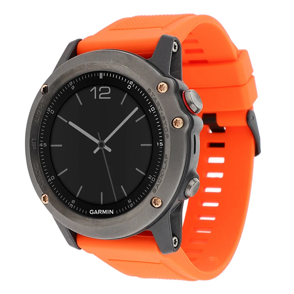 Quick Fit Силиконовый ремешок для часов 20 мм/22 мм/26 мм для Garmin Fenix 5X/5X Плюс/5S/5/3/3HR/Forerunner 935/Quatix 3/5 резиновый ремешок
