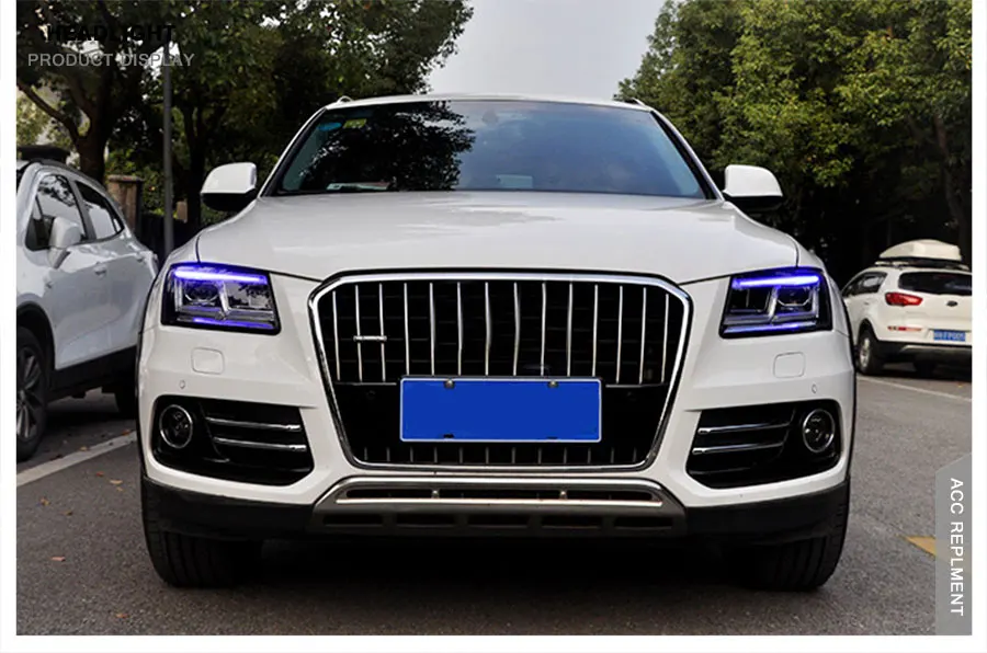 2 шт. светодиодный фары для Audi Q5 2009- светодиодный автомобильный фонарь ангельские глазки ксенон HID комплект Противотуманные фары светодиодный дневные ходовые огни