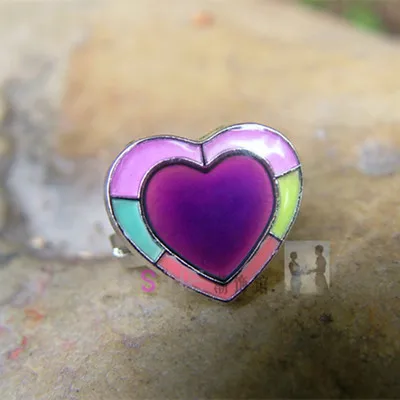 Кольцо с изменением цвета регулируемым размером и температурой настроения