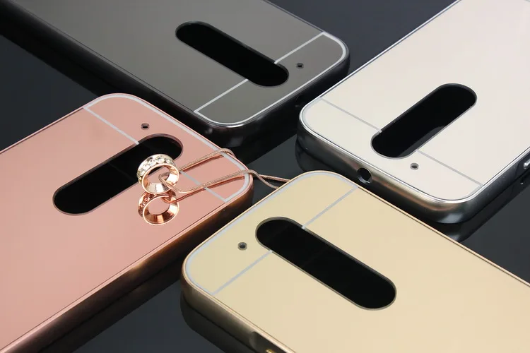 Роскошный Золотой Зеркало Алюминиевый Корпус для MOTO XPlay Zplay XT1635-03 М XT1662 Z XT1650-05