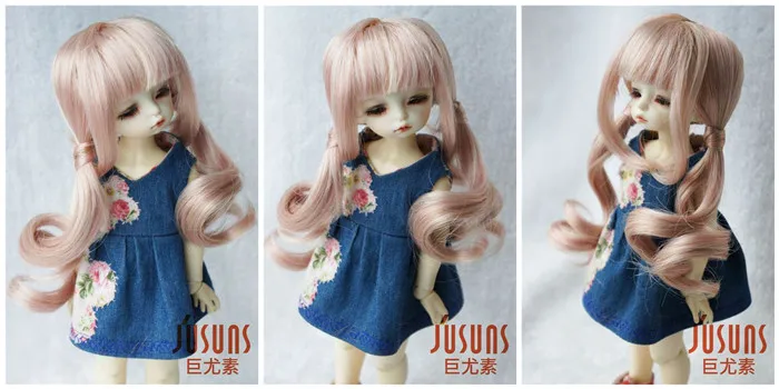 JD186, 1/6, 1/4, 1/3, красивые кукольные парики с двойной пони, BJD, размер 6-7 дюймов, 7-8 дюймов, 8-9 дюймов, модный кукольный парик, парики YOSD MSD SD, распродажа