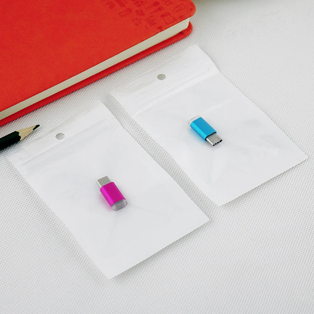 100 шт. O TG адаптер для передачи данных Micro USB Female To 8 Pin/Type c Male iph Huawei Синхронизация