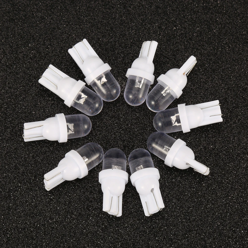 10 шт. T10 W5W 168 194 501 1smd автомобильный клиновидный светильник сторона приборной панели лампа для подсветки номерного знака 12v Led Светодиодный прожектор лампы светодиодные лампы светодиод Светодиодная лампа
