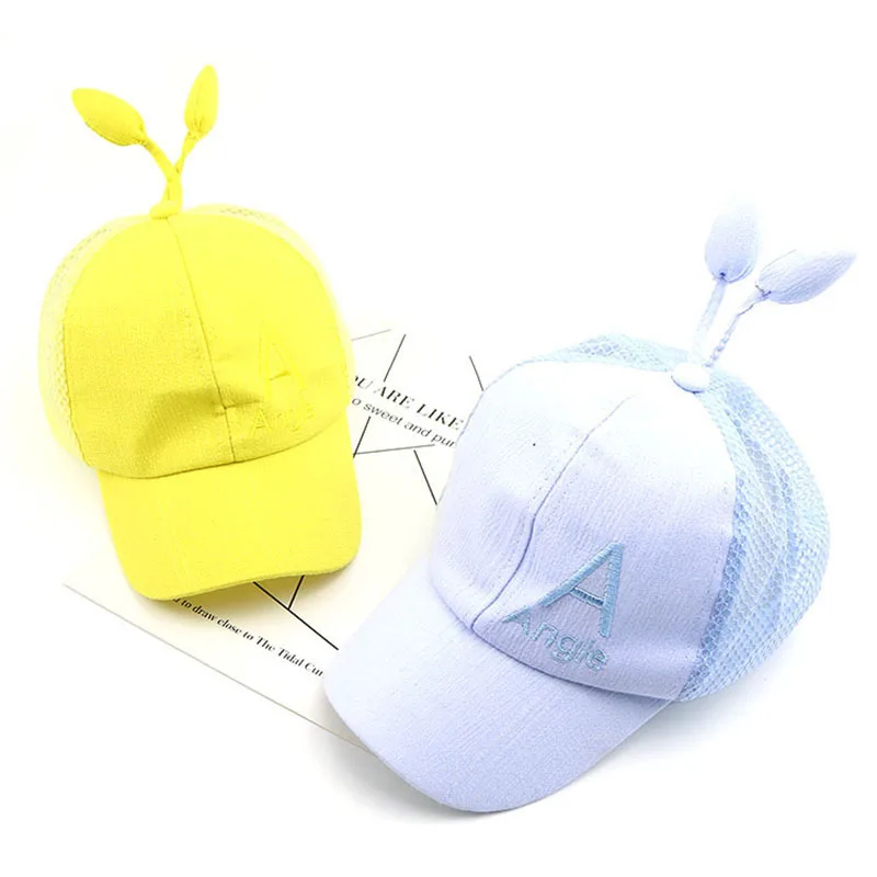 Детская сетчатая дышащая шляпа Новинка лета 2019 бейсболки с буквенным принтом