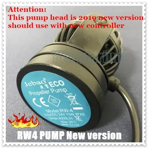RW4P New pump head Новинка Jebao RW4P/RW8P/RW15P/RW20P пропеллеры DC головки насоса без контроллера Сменные насосы для Wavemaker# RW4 RW8 RW15 RW20 - Цвет: RW4P New pump head