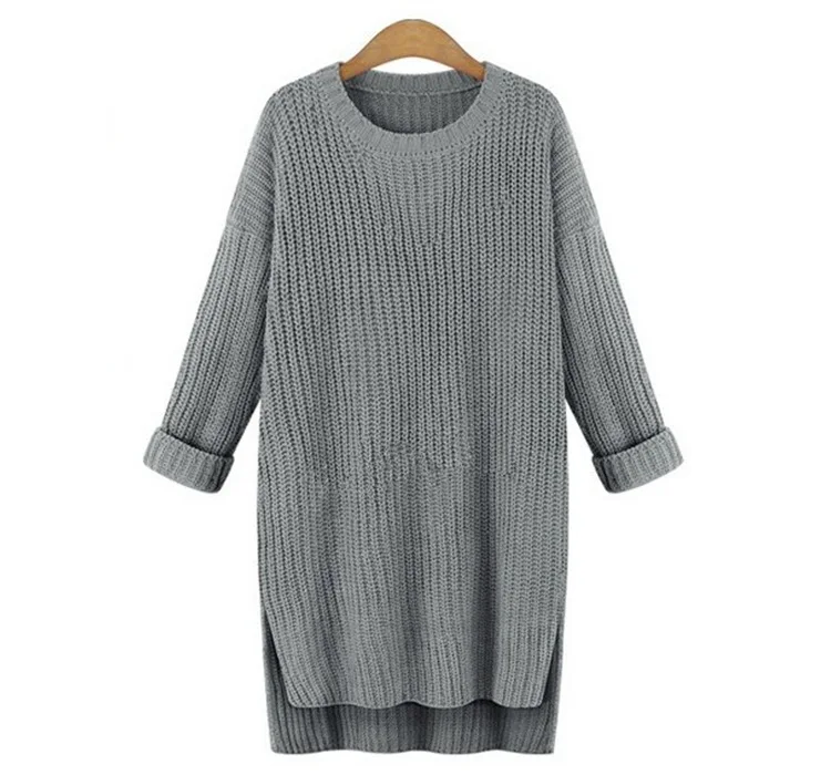 OMCHION O Neck Loose Women Sweaters And Pullovers 2018 Autumn Winter Korean Long Sweater Casual Oversized Jumper Female LMM96 | Женская