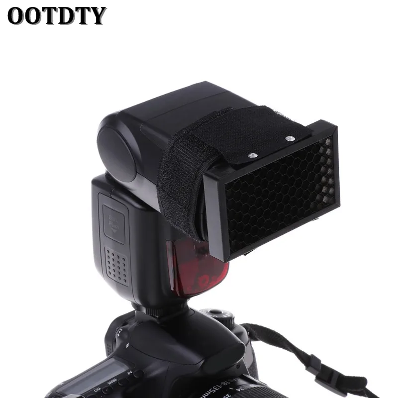 OOTDTY фотовспышка с сотовой сеткой точечный фильтр софтбокс для Canon Nikon