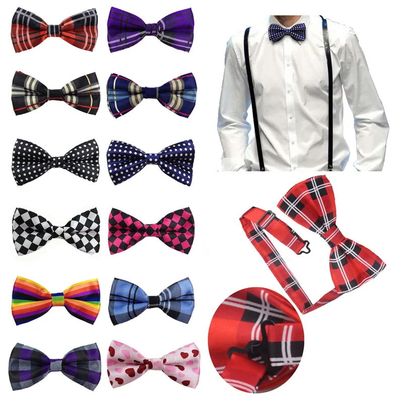 Мужской галстук бабочка Официальный из полиэфирного волокна Женский Свадебный