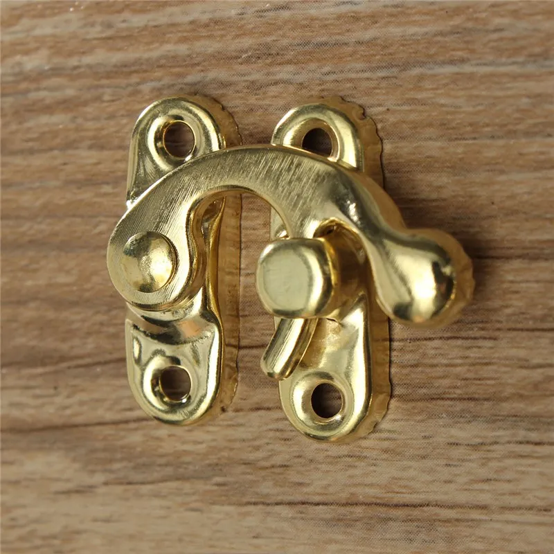 Маленький старинный металлический замок 12 шт. изогнутая застежка крючок