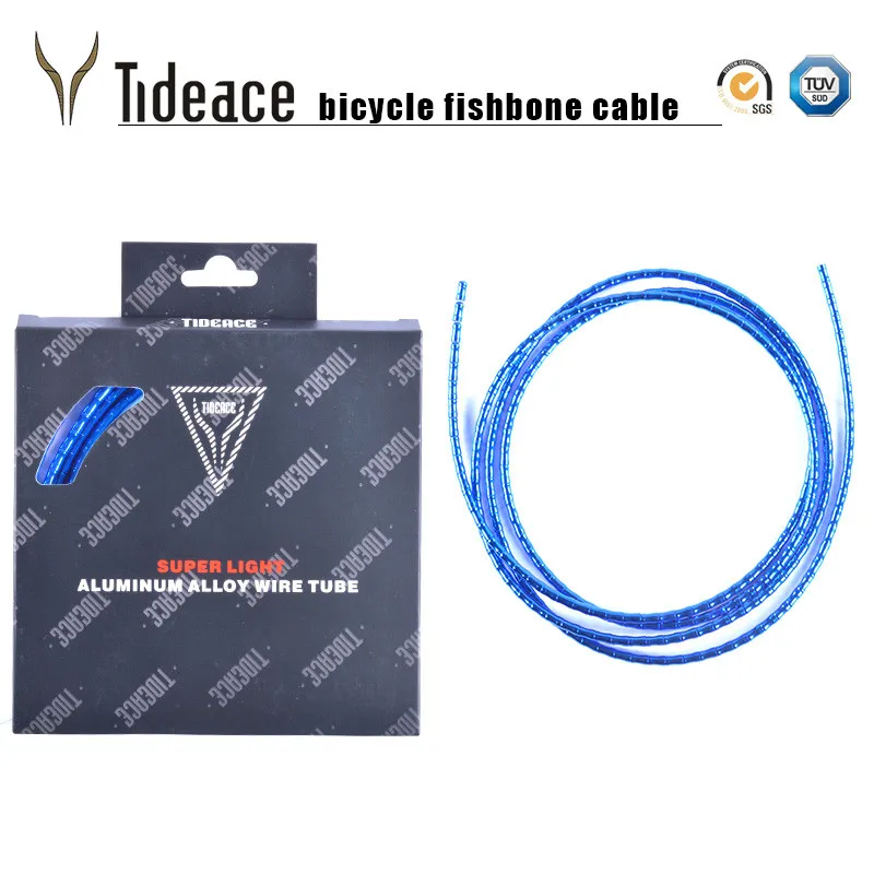 blue brake set Tideace дорожный/MTB велосипедной передачи кабель/корпус Велосипедный тормозной тросик для механизма переключения передач на велосипеде fishbone алюминиевый корпус велосипедные кабели набор - Цвет: blue brake set