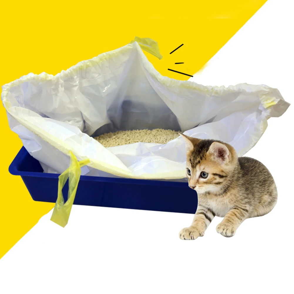 Легко чистить Вкладыши Пакет для кошачьего туалета чистые Poop зоотовары гигиенические экологически шнурок