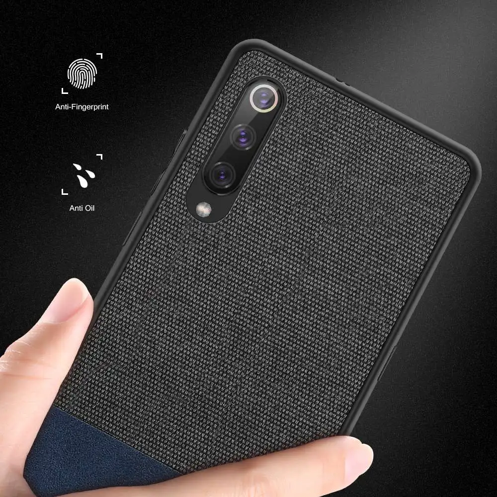 Купить это KISSCASE текстильный чехол для Xiaomi Mi8 Lite Чехлы Mi9 SE Redmi 6Pro Роскошный кожаный