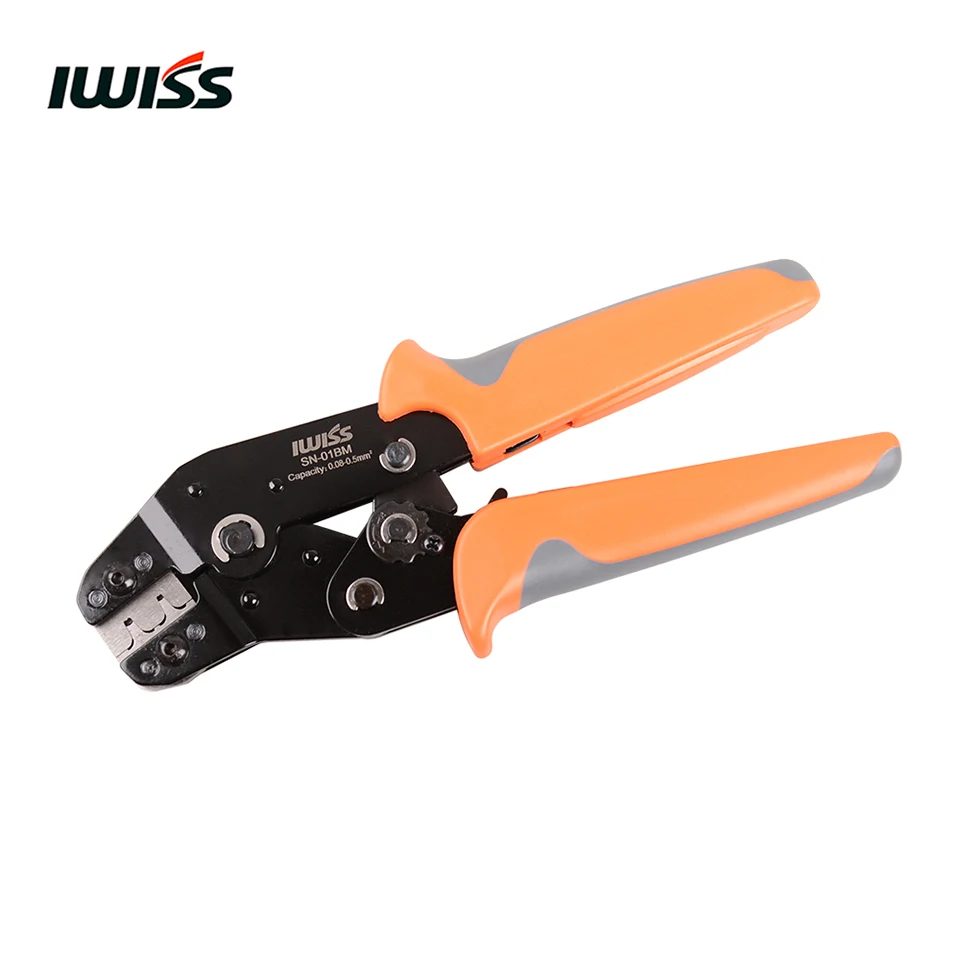 IWISS SN-01BM, обжимные плоскогубцы, обжимной инструмент, диапазон 0,08-мм2(AWG: 28-20