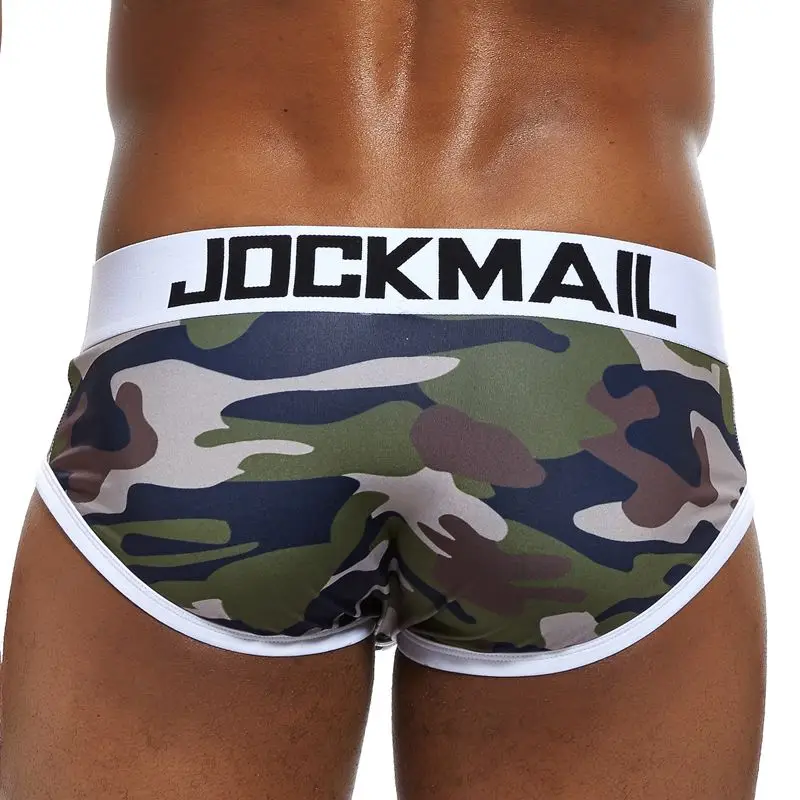 Трусы брифы JOCKMAIL мужские с камуфляжным принтом Брендовое пикантное нижнее белье