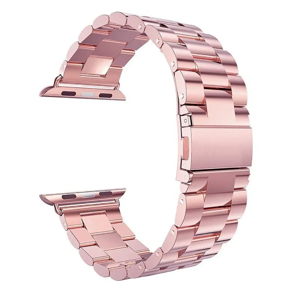 Ремешок из нержавеющей стали для Apple Watch band 44 мм 40 38 42 Iwatch series SE 6 5 4 3 2 1 сменный