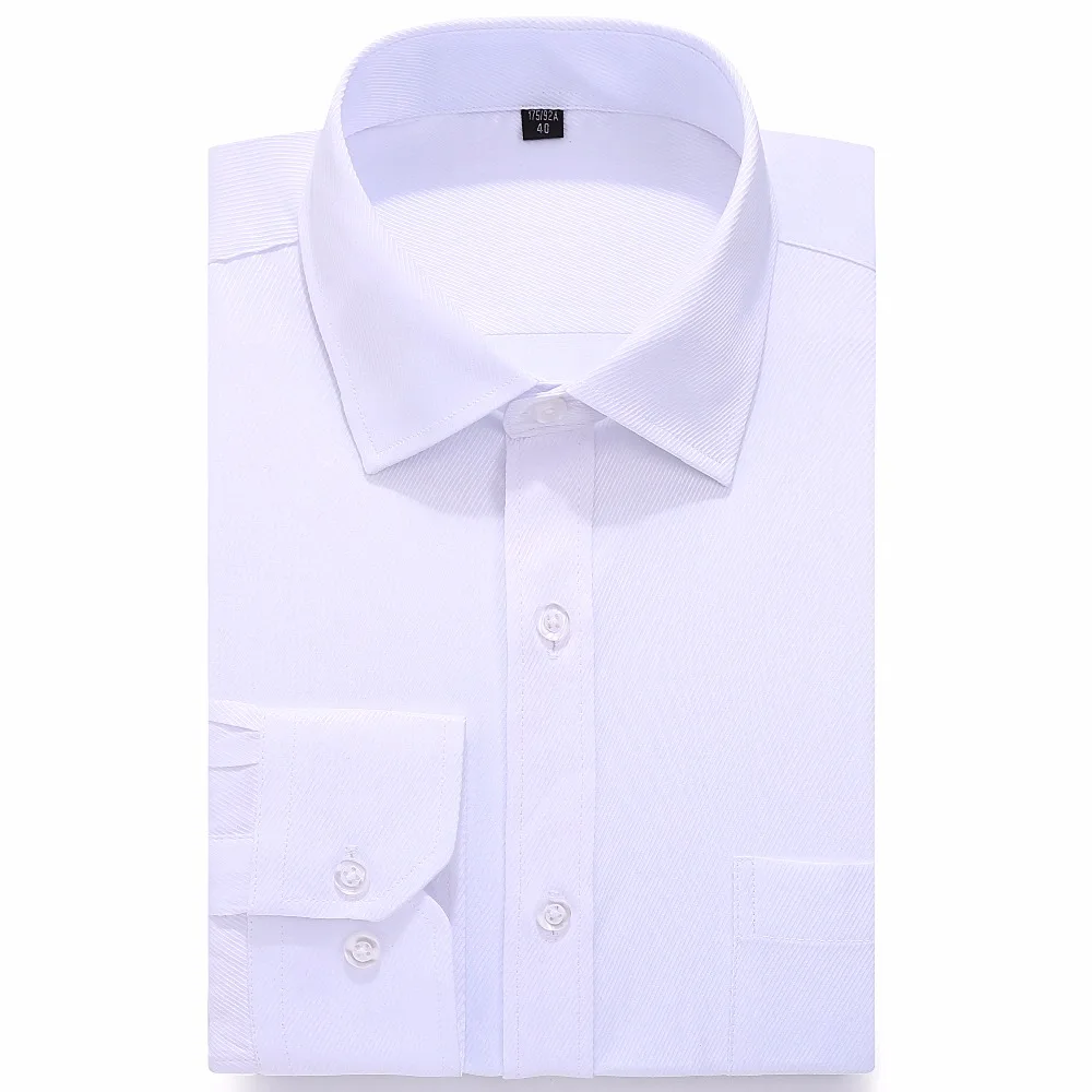 Мужская рубашка с длинным рукавом размера плюс брендовая новая полосатая