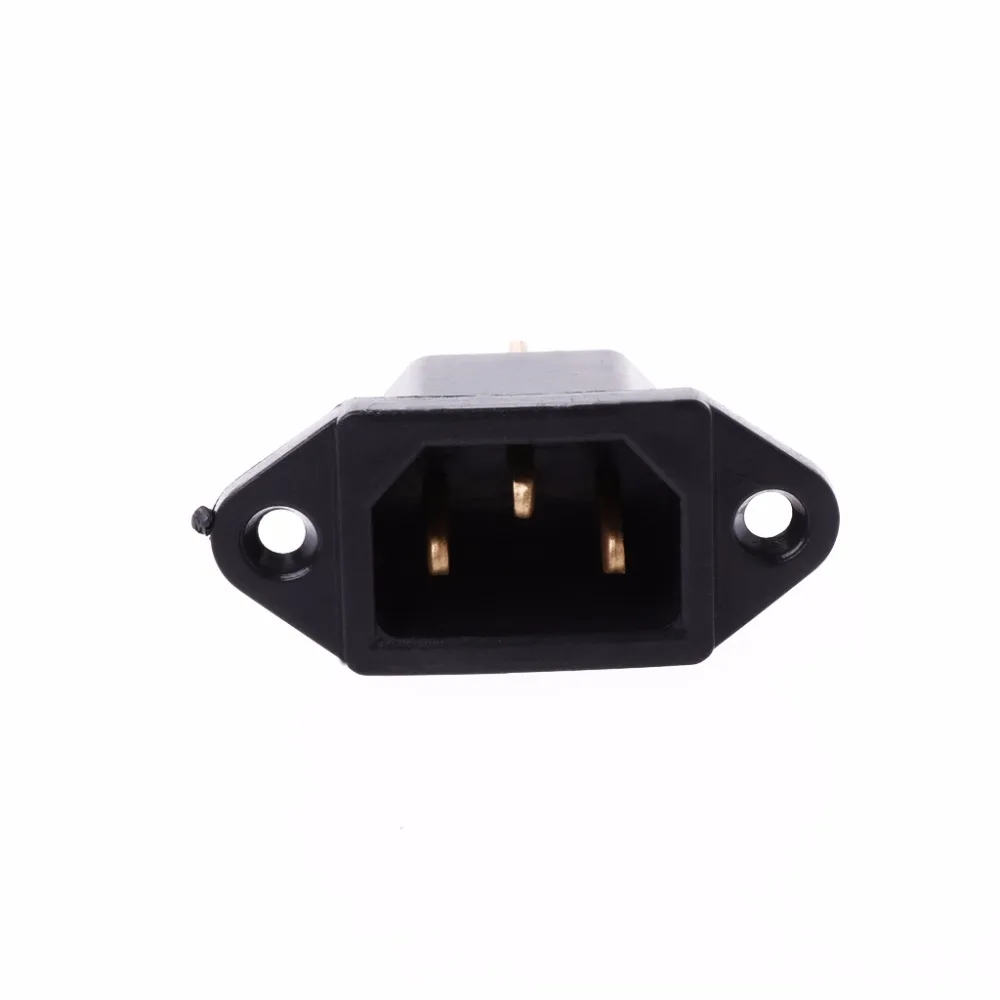 3 контактный разъем питания IEC320 C14 250 В 10 А черного цвета|Запчасти для