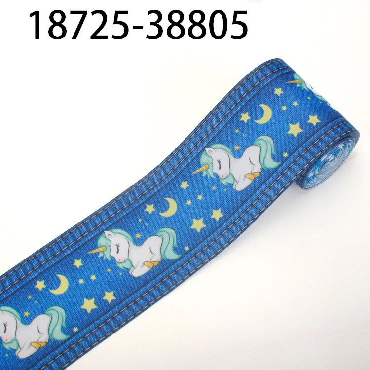 Diy платье аксессуаров луки ленты Новый 50 ярдов 3 &quot75 мм деним Grosgrain бантами и