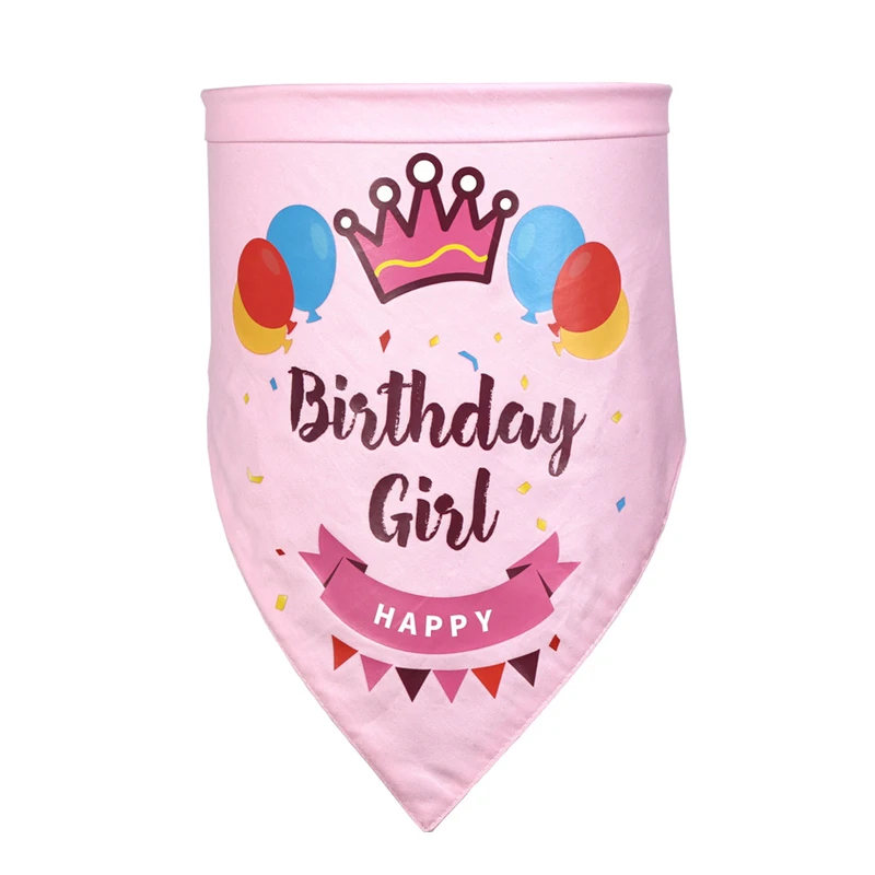 Аксессуары для собак и домашних животных Регулируемый шейный шарф дня рождения