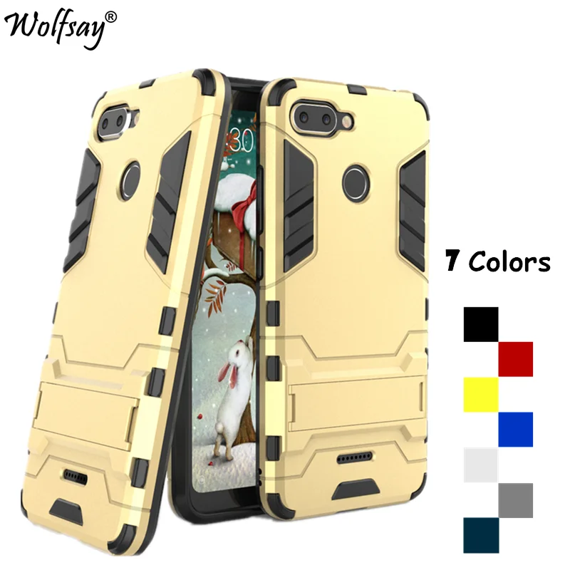 

Чехол для Xiaomi Redmi 6, чехол-бампер с держателем для телефона, противоударный тонкий Чехол-бампер для Xiaomi Redmi 6, чехол для Redmi 6