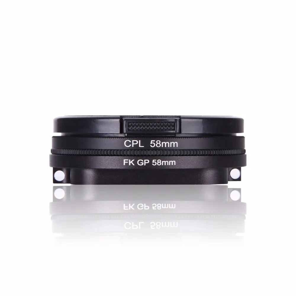 58 мм UV CPL фильтр для Go Pro Hero 5 переходное кольцо очков Защитная крышка объектива Gopro