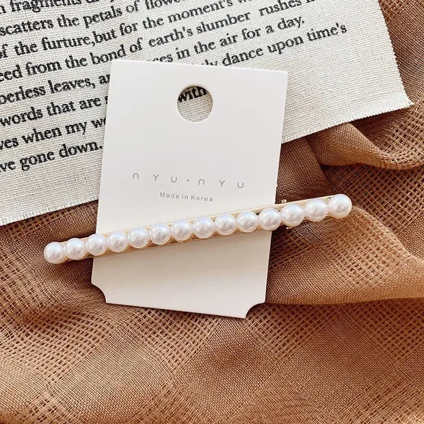 14 Pearls Janpan женские заколки для волос с цветами из искусственного жемчуга, корейская мода, золотые заколки для волос на День святого Валентина, заколки для волос, аксессуары для волос - Окраска металла: 14 Pearls