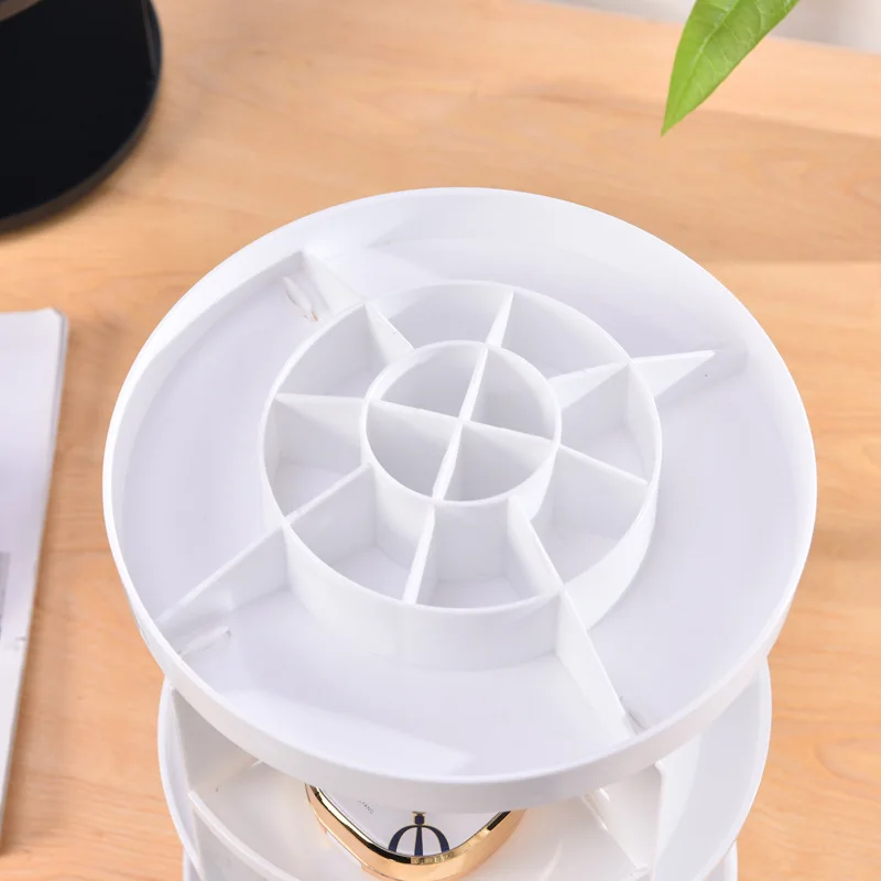 Вращающаяся Рамка для макияжа пластиковый чехол косметики коробка хранения